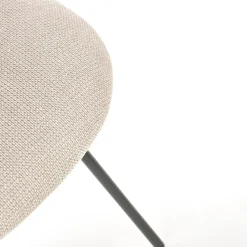 Garnero Arredamenti Set 2 sedie da pranzo in tessuto beige nero Quark Sale