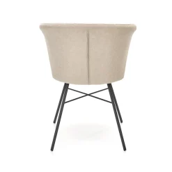 Garnero Arredamenti Set 2 sedie da pranzo in tessuto beige nero Quark Sale