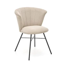 Garnero Arredamenti Set 2 sedie da pranzo in tessuto beige nero Quark Sale