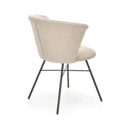 Garnero Arredamenti Set 2 sedie da pranzo in tessuto beige nero Quark Sale