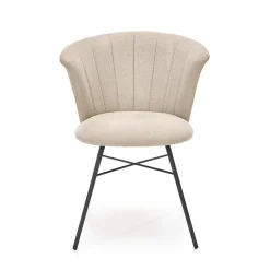 Garnero Arredamenti Set 2 sedie da pranzo in tessuto beige nero Quark Sale