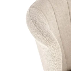 Garnero Arredamenti Set 2 sedie da pranzo in tessuto beige nero Quark Sale