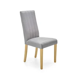 Garnero Arredamenti Set 2 sedie da pranzo in tessuto velluto trapuntato rovere chiaro Doha Grigio Hot