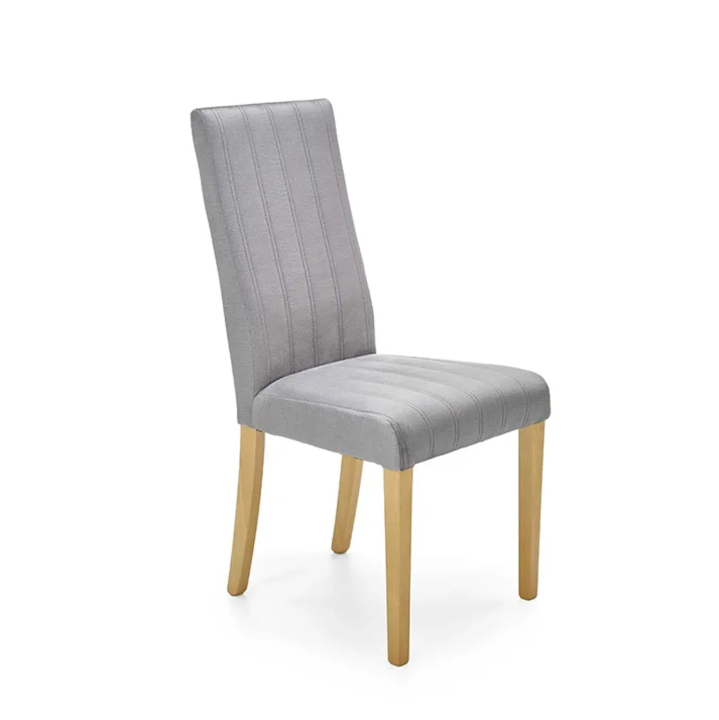 Garnero Arredamenti Set 2 sedie da pranzo in tessuto velluto trapuntato rovere chiaro Doha Grigio Hot