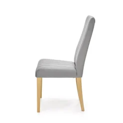 Garnero Arredamenti Set 2 sedie da pranzo in tessuto velluto trapuntato rovere chiaro Doha Grigio Hot