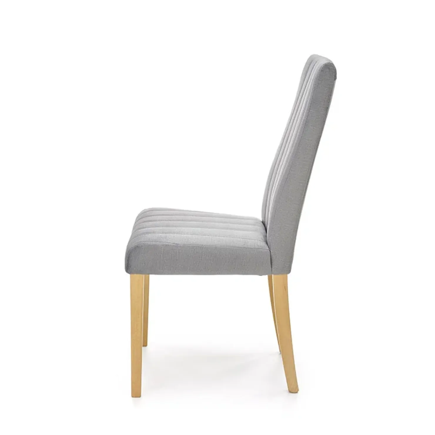 Garnero Arredamenti Set 2 sedie da pranzo in tessuto velluto trapuntato rovere chiaro Doha Grigio Hot