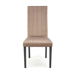 Garnero Arredamenti Set 2 sedie da pranzo in tessuto velluto trapuntato beige nero Mascate New