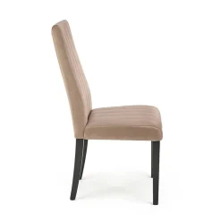 Garnero Arredamenti Set 2 sedie da pranzo in tessuto velluto trapuntato beige nero Mascate New