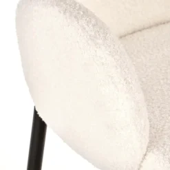 Garnero Arredamenti Set 2 sedie da pranzo in tessuto crema Doras Clearance