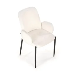 Garnero Arredamenti Set 2 sedie da pranzo in tessuto crema Doras Clearance