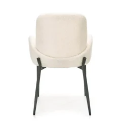 Garnero Arredamenti Set 2 sedie da pranzo in tessuto crema Doras Clearance