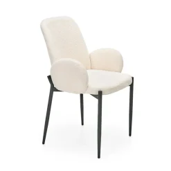 Garnero Arredamenti Set 2 sedie da pranzo in tessuto crema Doras Clearance