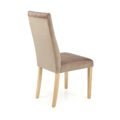 Garnero Arredamenti Set 2 sedie da pranzo in tessuto velluto trapuntato rovere chiaro Doha Beige Sale