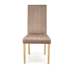 Garnero Arredamenti Set 2 sedie da pranzo in tessuto velluto trapuntato rovere chiaro Doha Beige Sale