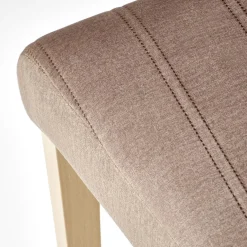 Garnero Arredamenti Set 2 sedie da pranzo in tessuto velluto trapuntato rovere chiaro Doha Beige Sale