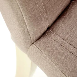 Garnero Arredamenti Set 2 sedie da pranzo in tessuto velluto trapuntato rovere chiaro Doha Beige Sale