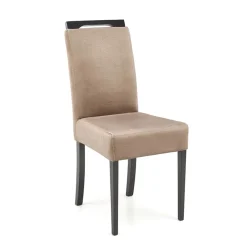 Garnero Arredamenti Set 2 sedie da pranzo in tessuto nero beige Managua Discount