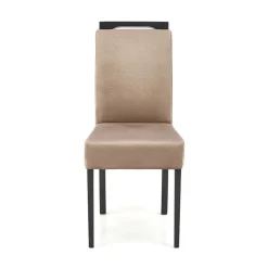 Garnero Arredamenti Set 2 sedie da pranzo in tessuto nero beige Managua Discount