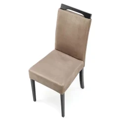 Garnero Arredamenti Set 2 sedie da pranzo in tessuto nero beige Managua Discount