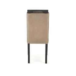 Garnero Arredamenti Set 2 sedie da pranzo in tessuto nero beige Managua Discount