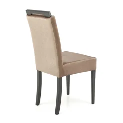Garnero Arredamenti Set 2 sedie da pranzo in tessuto nero beige Managua Discount