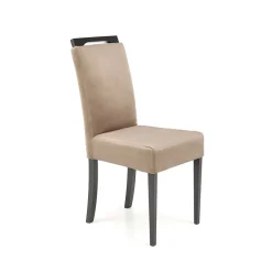 Garnero Arredamenti Set 2 sedie da pranzo in tessuto nero beige Managua Discount