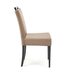 Garnero Arredamenti Set 2 sedie da pranzo in tessuto nero beige Managua Discount