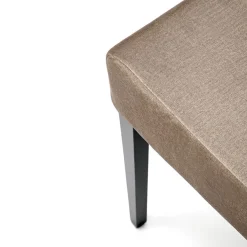 Garnero Arredamenti Set 2 sedie da pranzo in tessuto nero beige Managua Discount