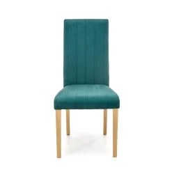 Garnero Arredamenti Set 2 sedie da pranzo in tessuto velluto trapuntato rovere chiaro Doha Verde Clearance