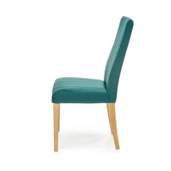 Garnero Arredamenti Set 2 sedie da pranzo in tessuto velluto trapuntato rovere chiaro Doha Verde Clearance