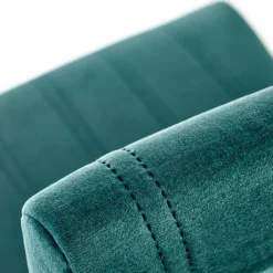 Garnero Arredamenti Set 2 sedie da pranzo in tessuto velluto trapuntato rovere chiaro Doha Verde Clearance