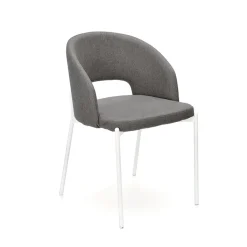 Garnero Arredamenti Set 2 sedie da pranzo in tessuto grigio Turbo Best