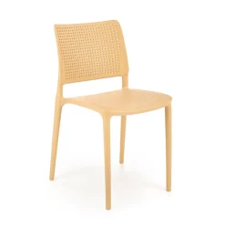 Garnero Arredamenti Set 4 sedie da pranzo moderne in polipropilene arancione Luanda Online