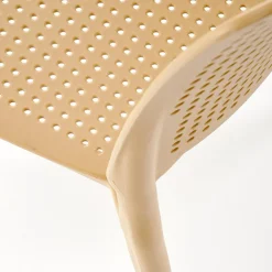 Garnero Arredamenti Set 4 sedie da pranzo moderne in polipropilene arancione Luanda Online