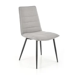 Garnero Arredamenti Set 4 sedie da pranzo moderne in tessuto nero Quiche Grigio Outlet