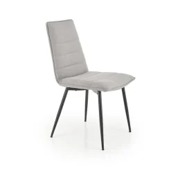 Garnero Arredamenti Set 4 sedie da pranzo moderne in tessuto nero Quiche Grigio Outlet