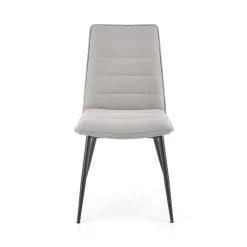 Garnero Arredamenti Set 4 sedie da pranzo moderne in tessuto nero Quiche Grigio Outlet