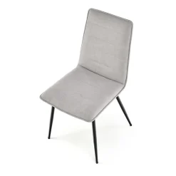 Garnero Arredamenti Set 4 sedie da pranzo moderne in tessuto nero Quiche Grigio Outlet