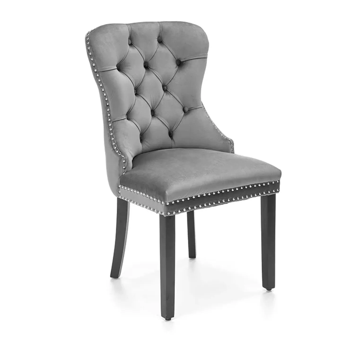 Garnero Arredamenti Set 2 sedie da pranzo moderne in tessuto nero Briar Grigio Best