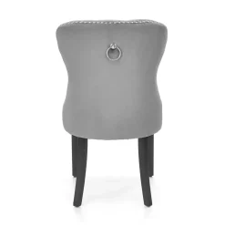 Garnero Arredamenti Set 2 sedie da pranzo moderne in tessuto nero Briar Grigio Best