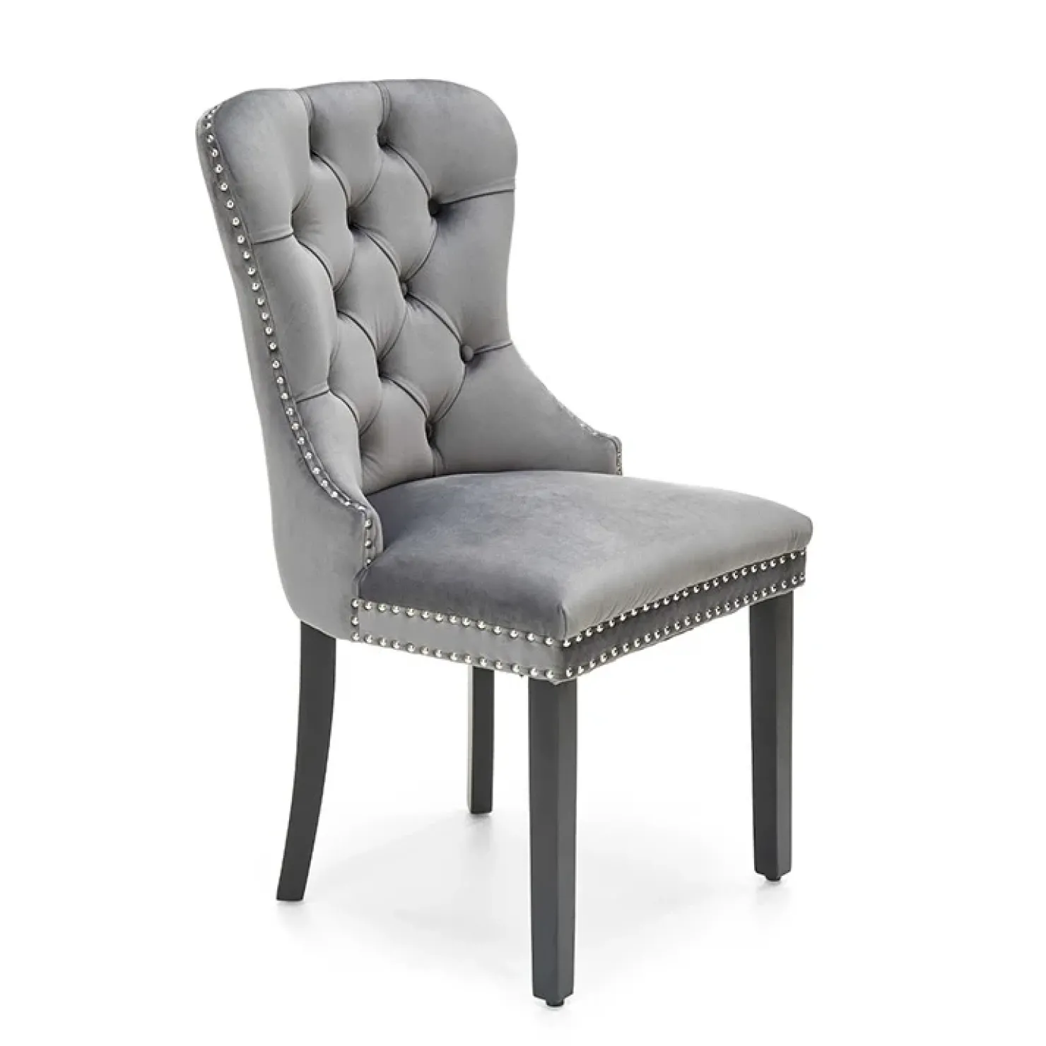 Garnero Arredamenti Set 2 sedie da pranzo moderne in tessuto nero Briar Grigio Best