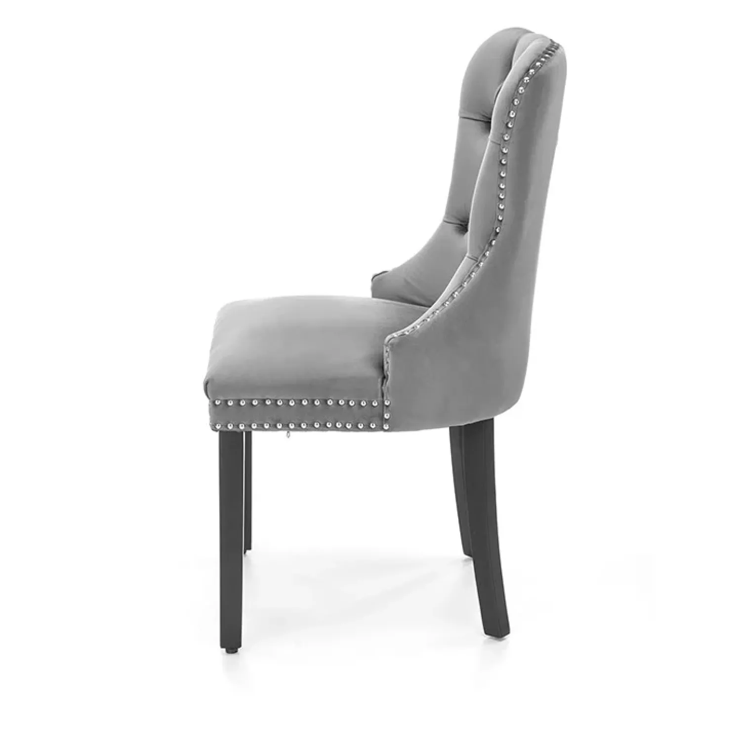 Garnero Arredamenti Set 2 sedie da pranzo moderne in tessuto nero Briar Grigio Best