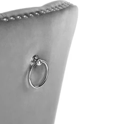 Garnero Arredamenti Set 2 sedie da pranzo moderne in tessuto nero Briar Grigio Best