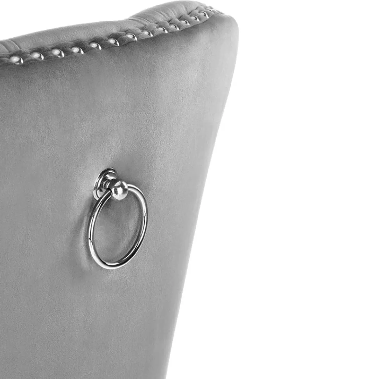 Garnero Arredamenti Set 2 sedie da pranzo moderne in tessuto nero Briar Grigio Best