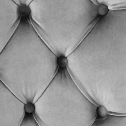 Garnero Arredamenti Set 2 sedie da pranzo moderne in tessuto nero Briar Grigio Best