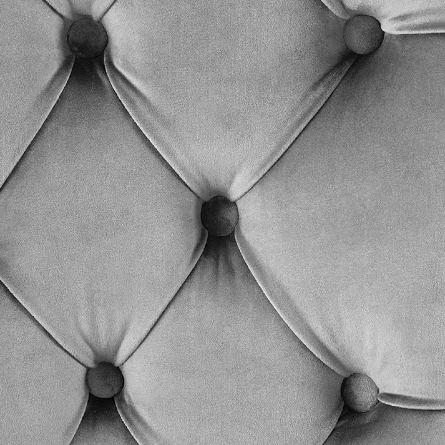 Garnero Arredamenti Set 2 sedie da pranzo moderne in tessuto nero Briar Grigio Best