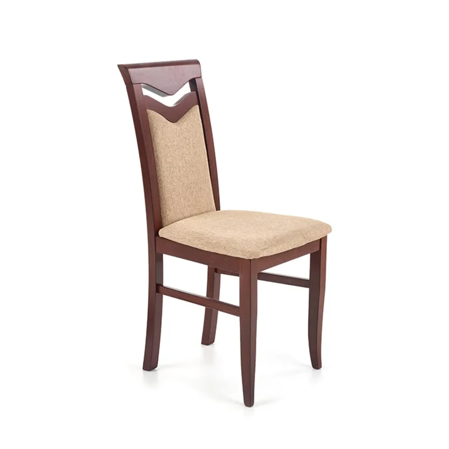 Garnero Arredamenti Set 2 sedie da pranzo moderne in tessuto noce Lusaka