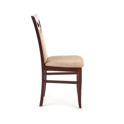 Garnero Arredamenti Set 2 sedie da pranzo moderne in tessuto noce Lusaka