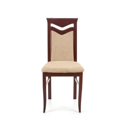 Garnero Arredamenti Set 2 sedie da pranzo moderne in tessuto noce Lusaka