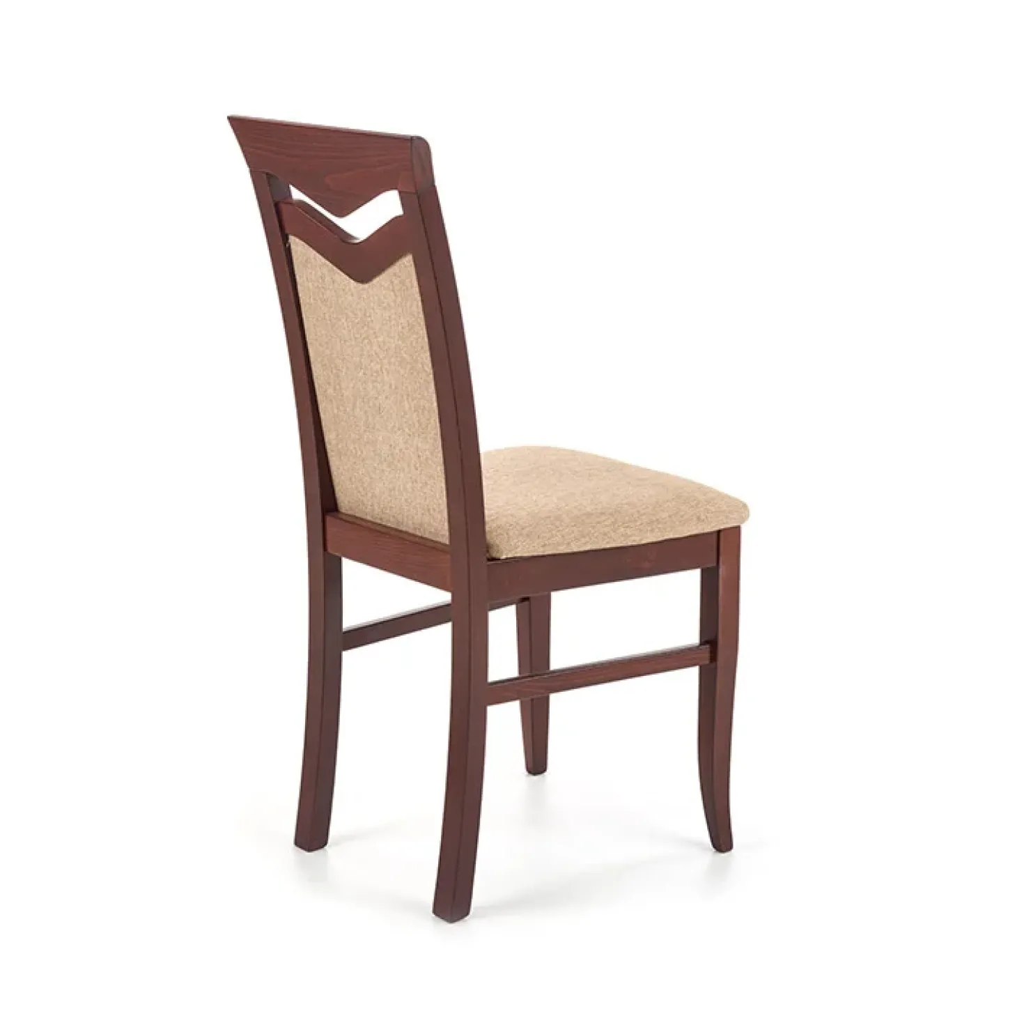 Garnero Arredamenti Set 2 sedie da pranzo moderne in tessuto noce Lusaka